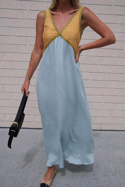 DONNA | Vestido largo con cuello V