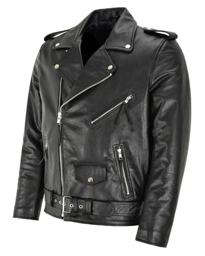 CONNOR | Chaqueta de cuero bomber clásica