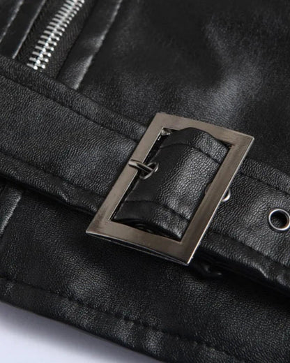 CONNOR | Chaqueta de cuero bomber clásica