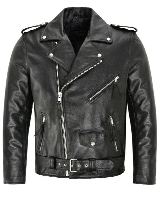 CONNOR | Chaqueta de cuero bomber clásica