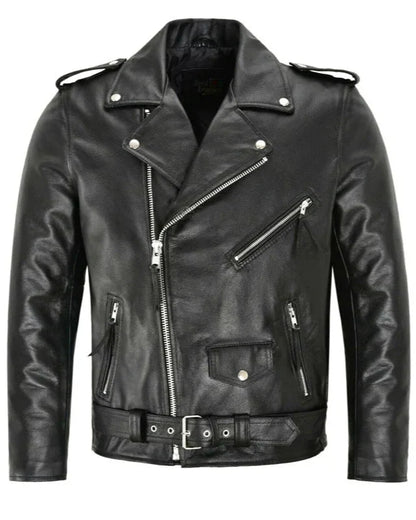 CONNOR | Chaqueta de cuero bomber clásica