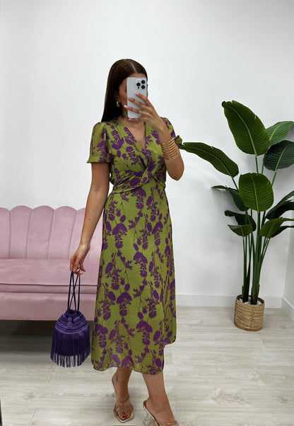 RHIANA | Vestido primaveral sofisticado