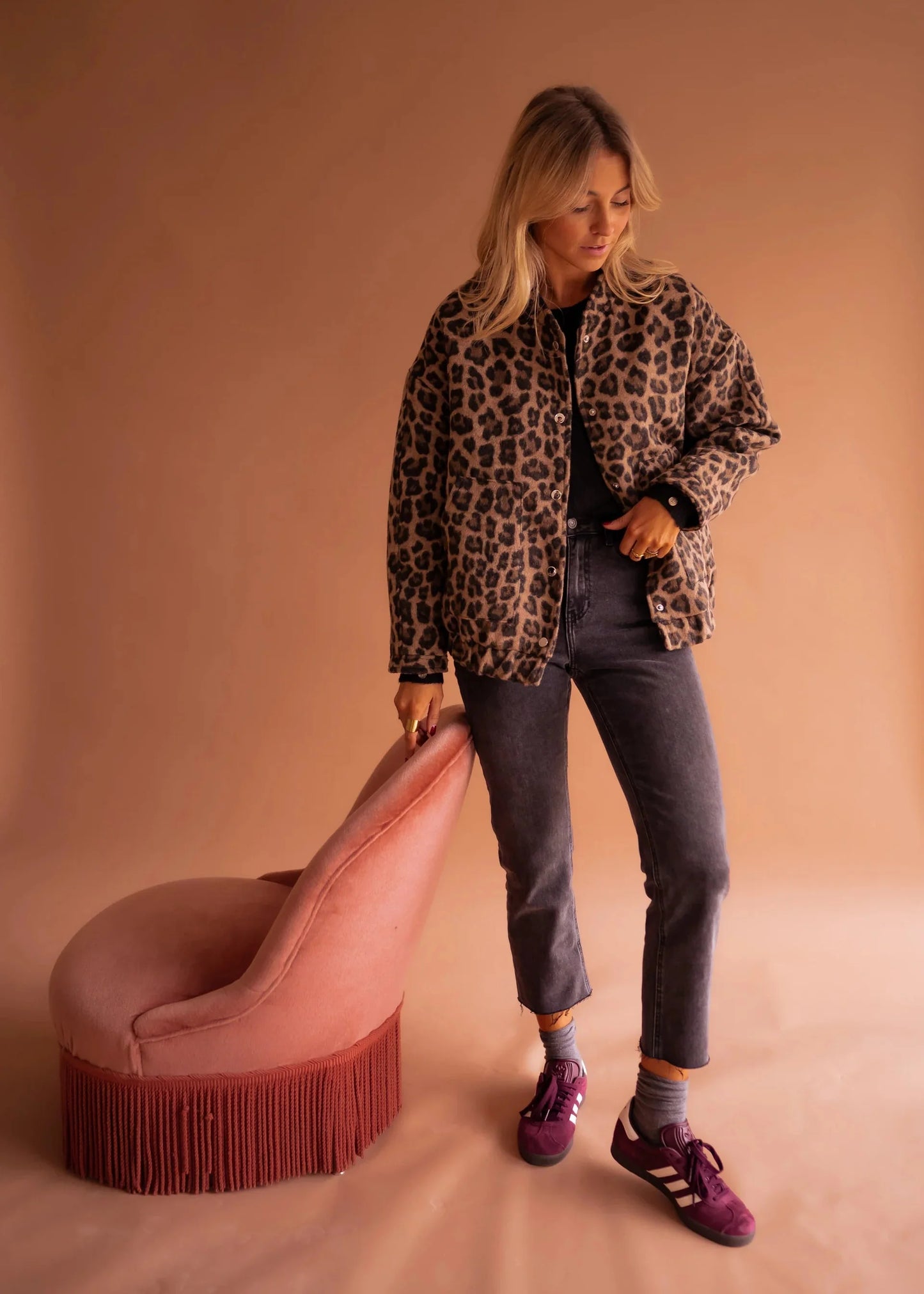STELLA | Chaqueta estampada de leopardo