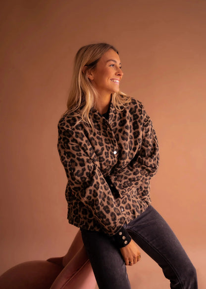 STELLA | Chaqueta estampada de leopardo