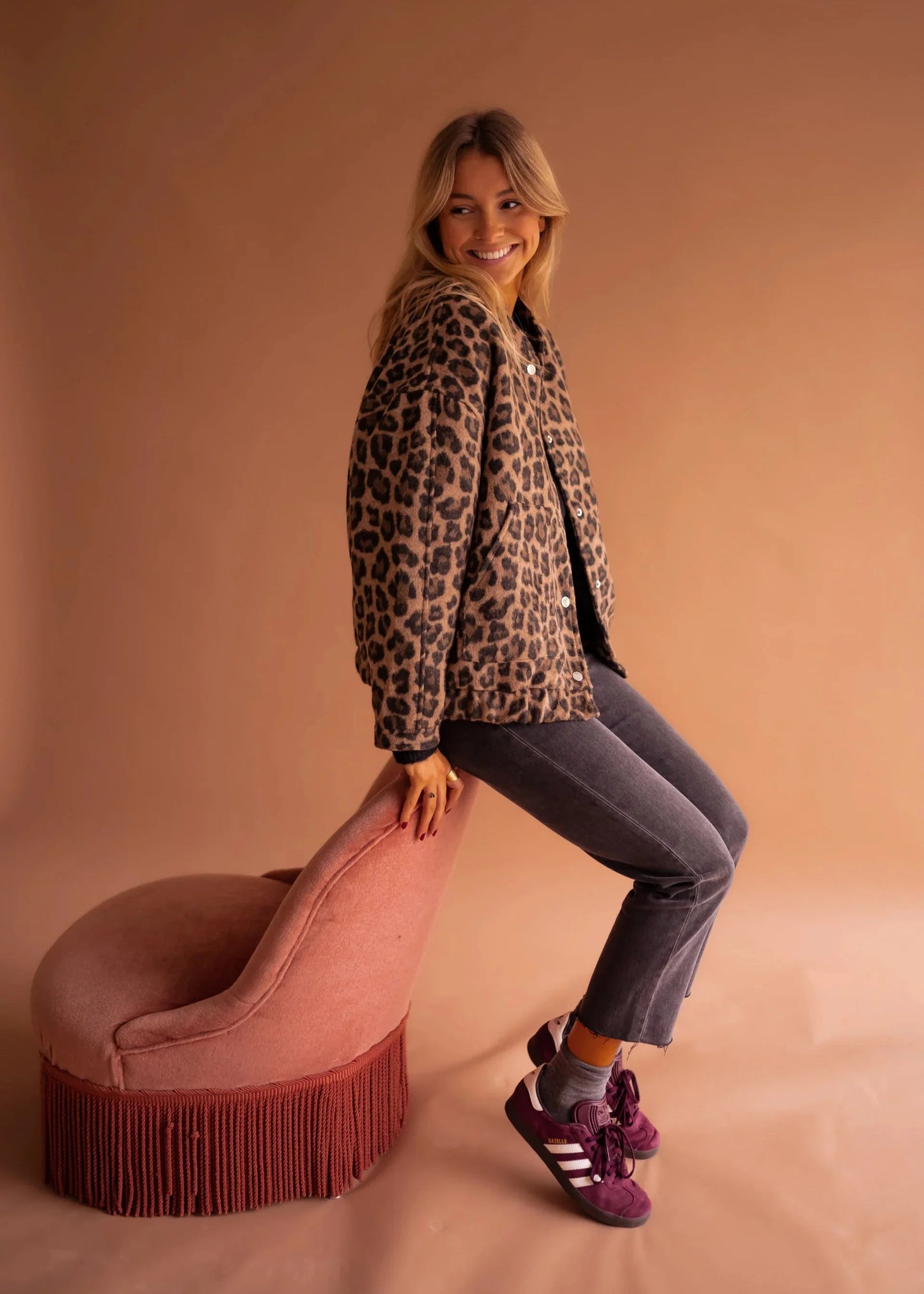 STELLA | Chaqueta estampada de leopardo