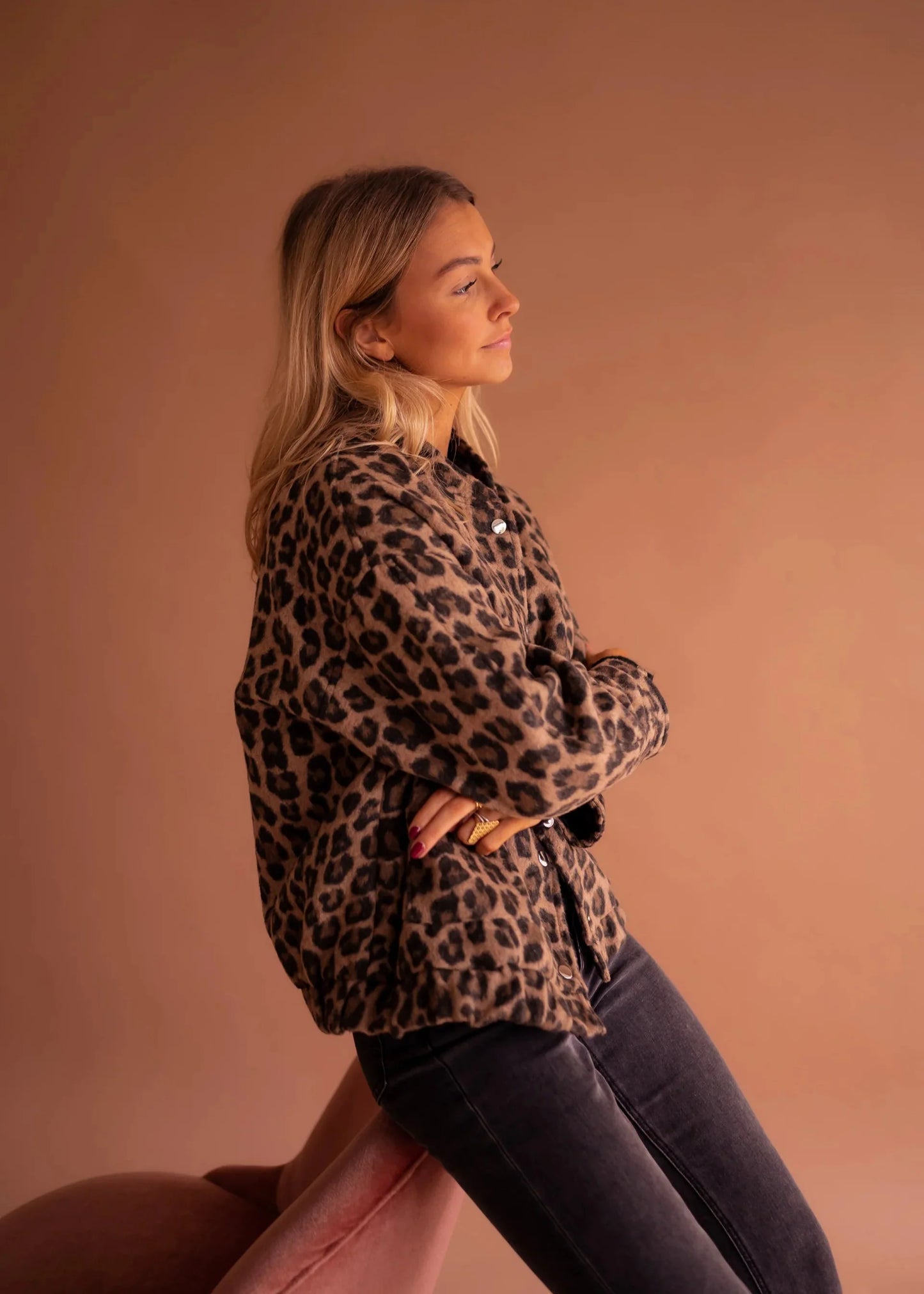 STELLA | Chaqueta estampada de leopardo