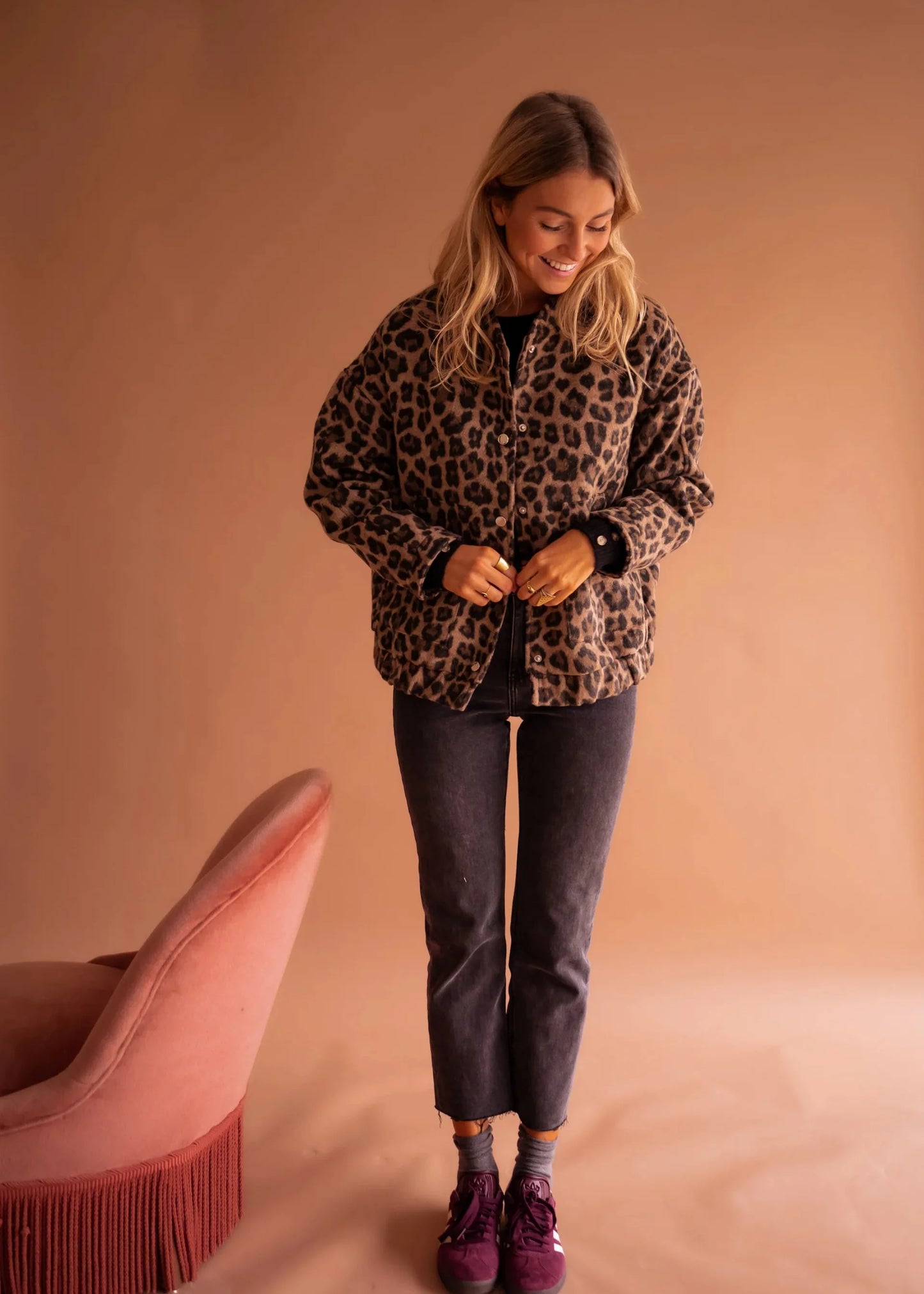 STELLA | Chaqueta estampada de leopardo