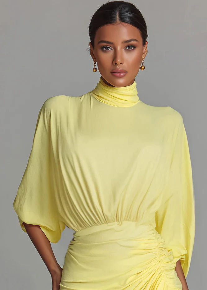 AUREA | Vestido largo sofisticádo con mangas