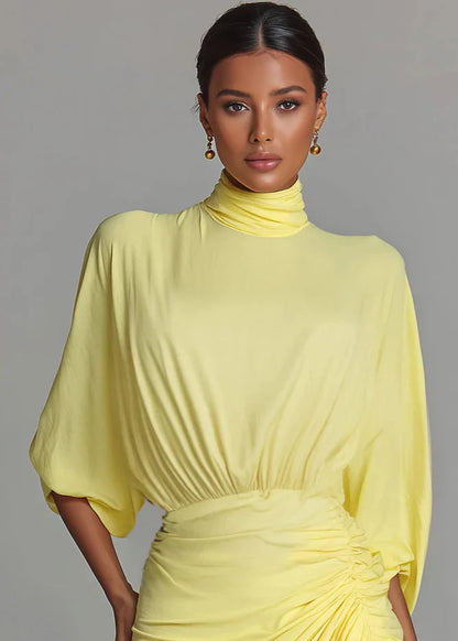 AUREA | Vestido largo sofisticádo con mangas