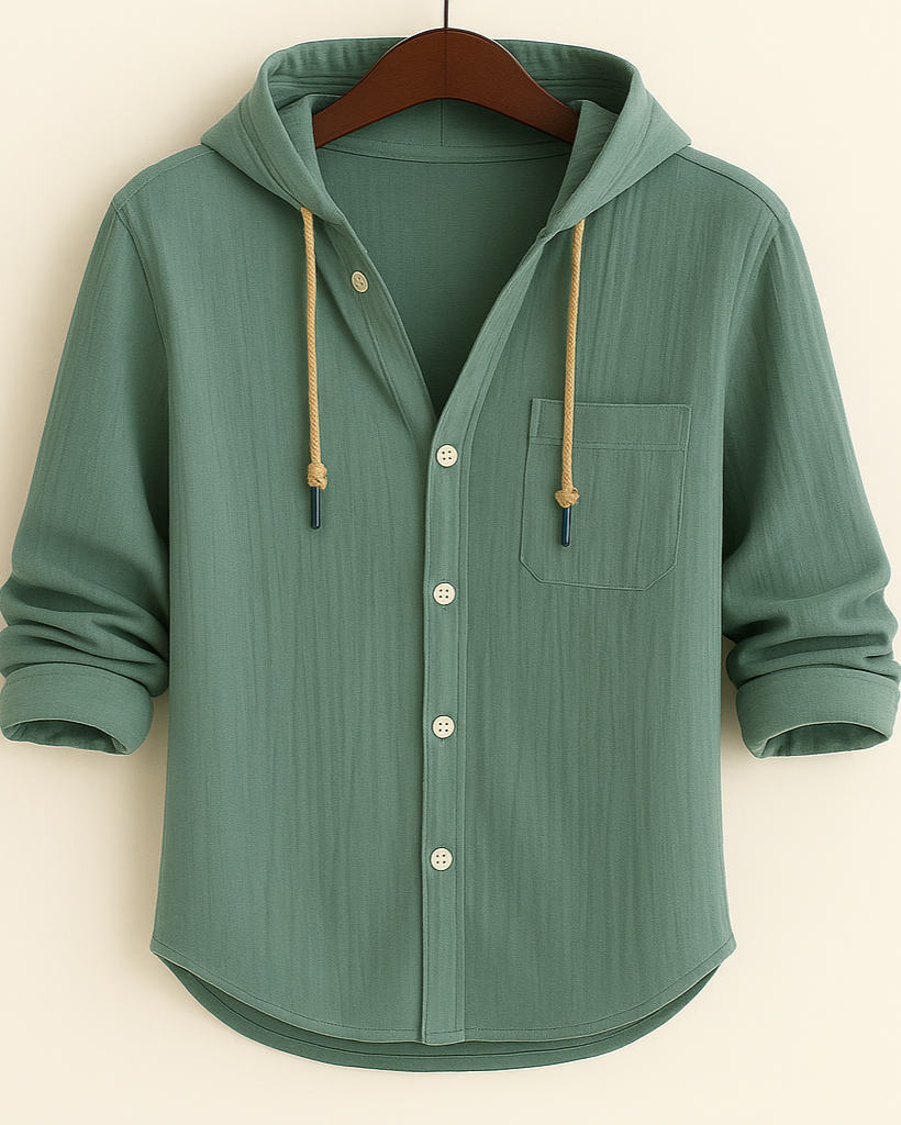 LORENZ | Camisa con capucha de algodón