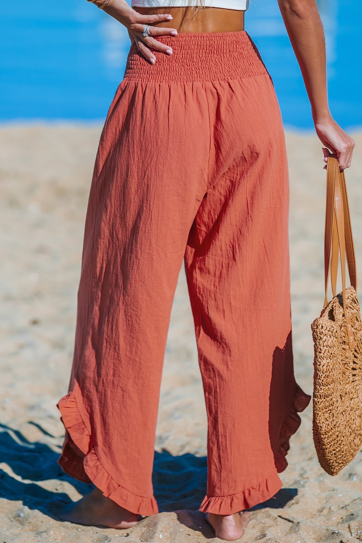 ARENA | Pantalón ancho con volantes