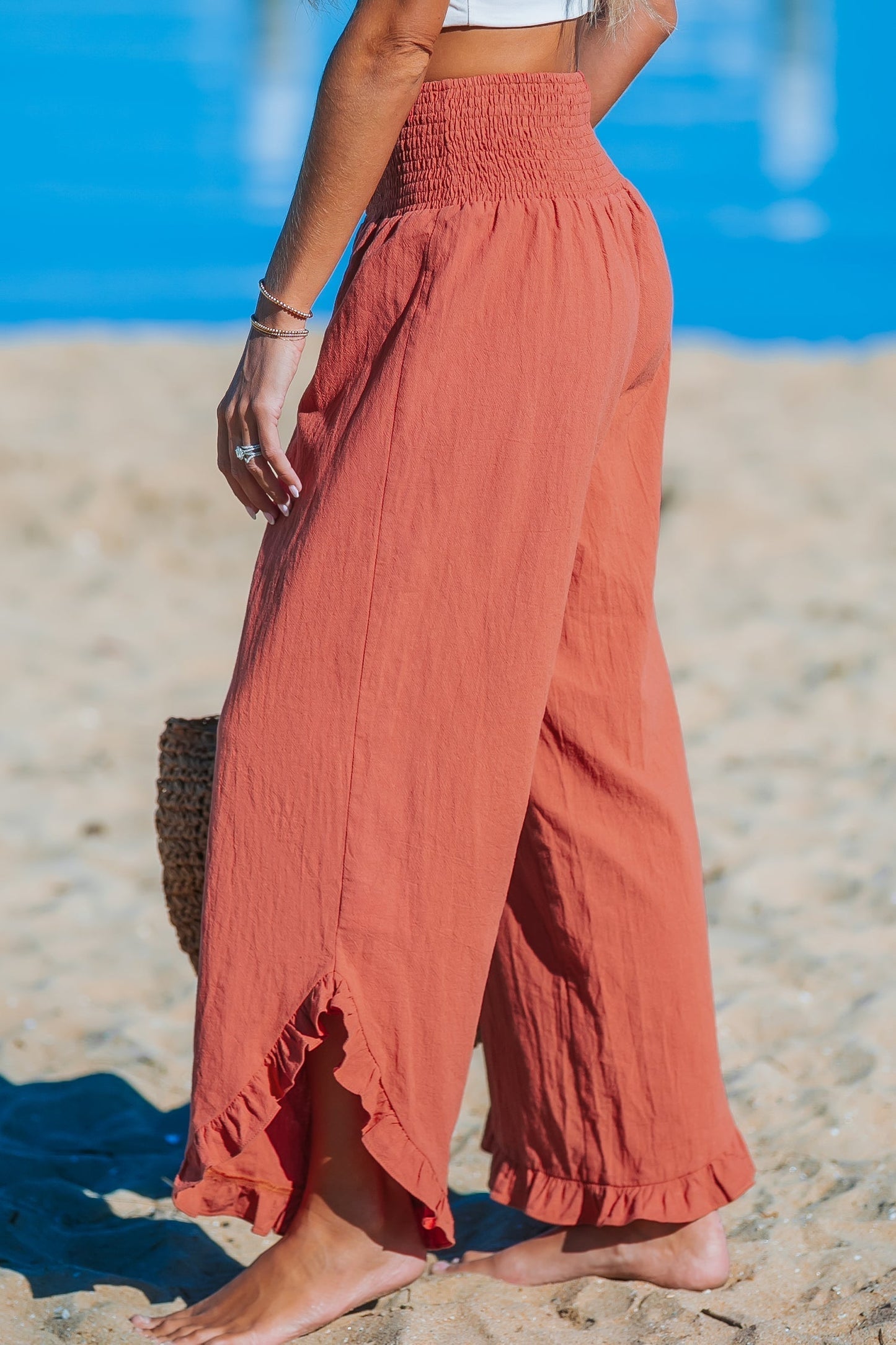 ARENA | Pantalón ancho con volantes