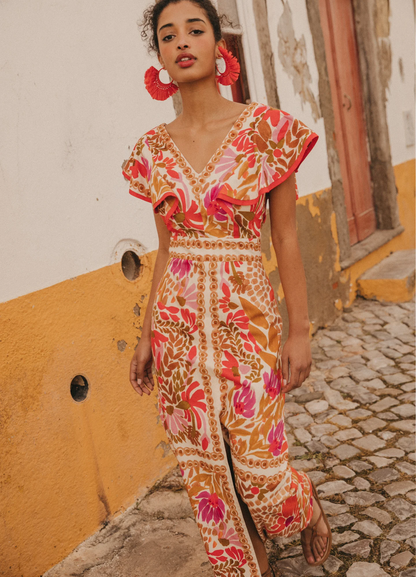 SEVILLA | Vestido maxi estampado