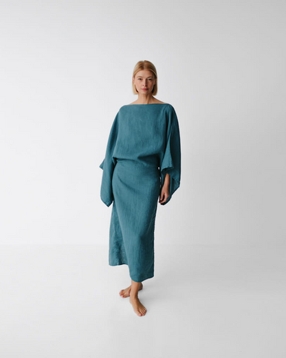 NOURA | Vestido largo de lino