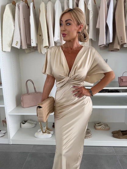 EMILIA | Vestido con nudo cruzado