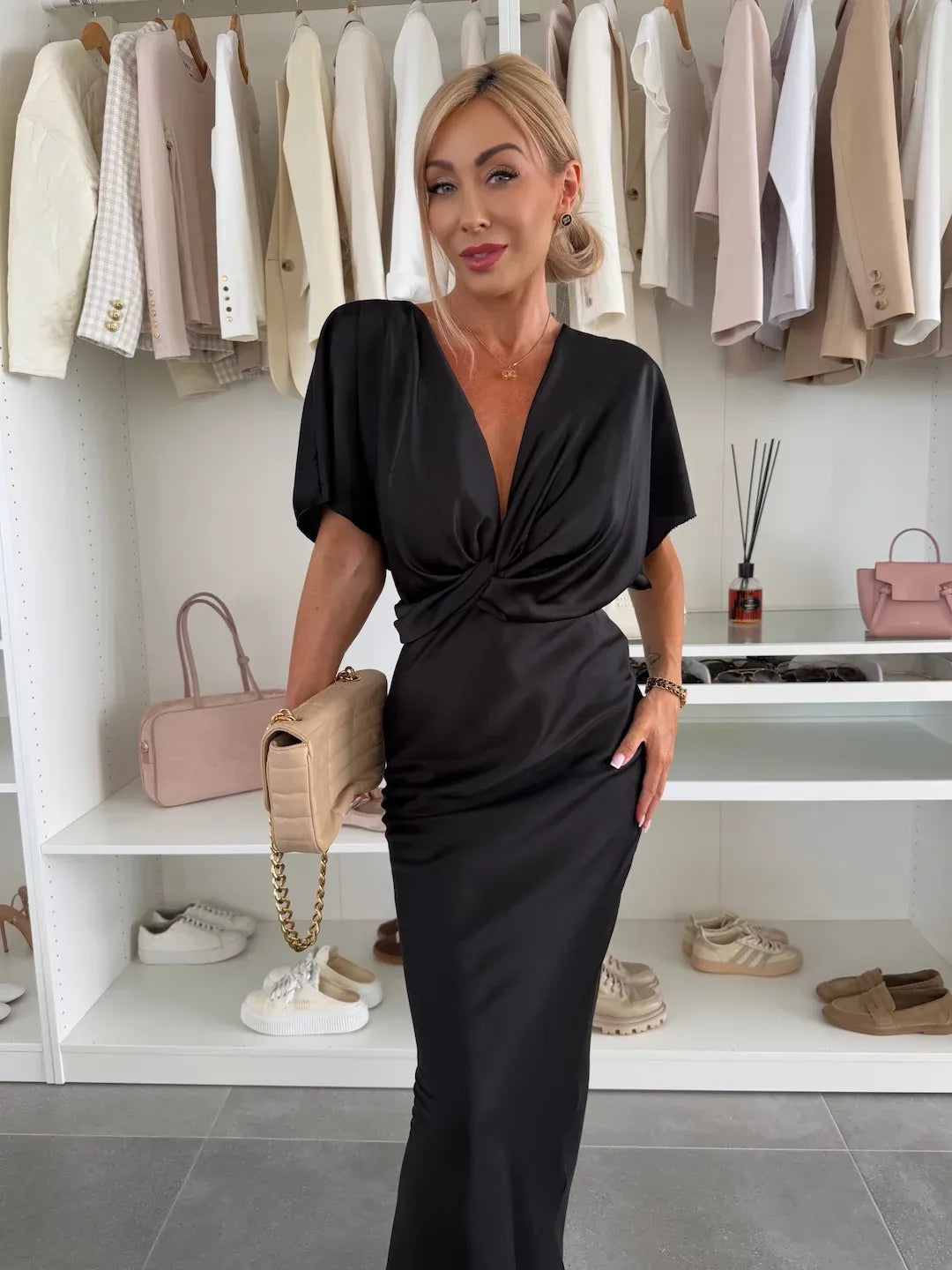 EMILIA | Vestido con nudo cruzado