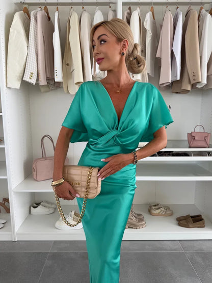 EMILIA | Vestido con nudo cruzado