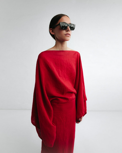 NOURA | Vestido largo de lino