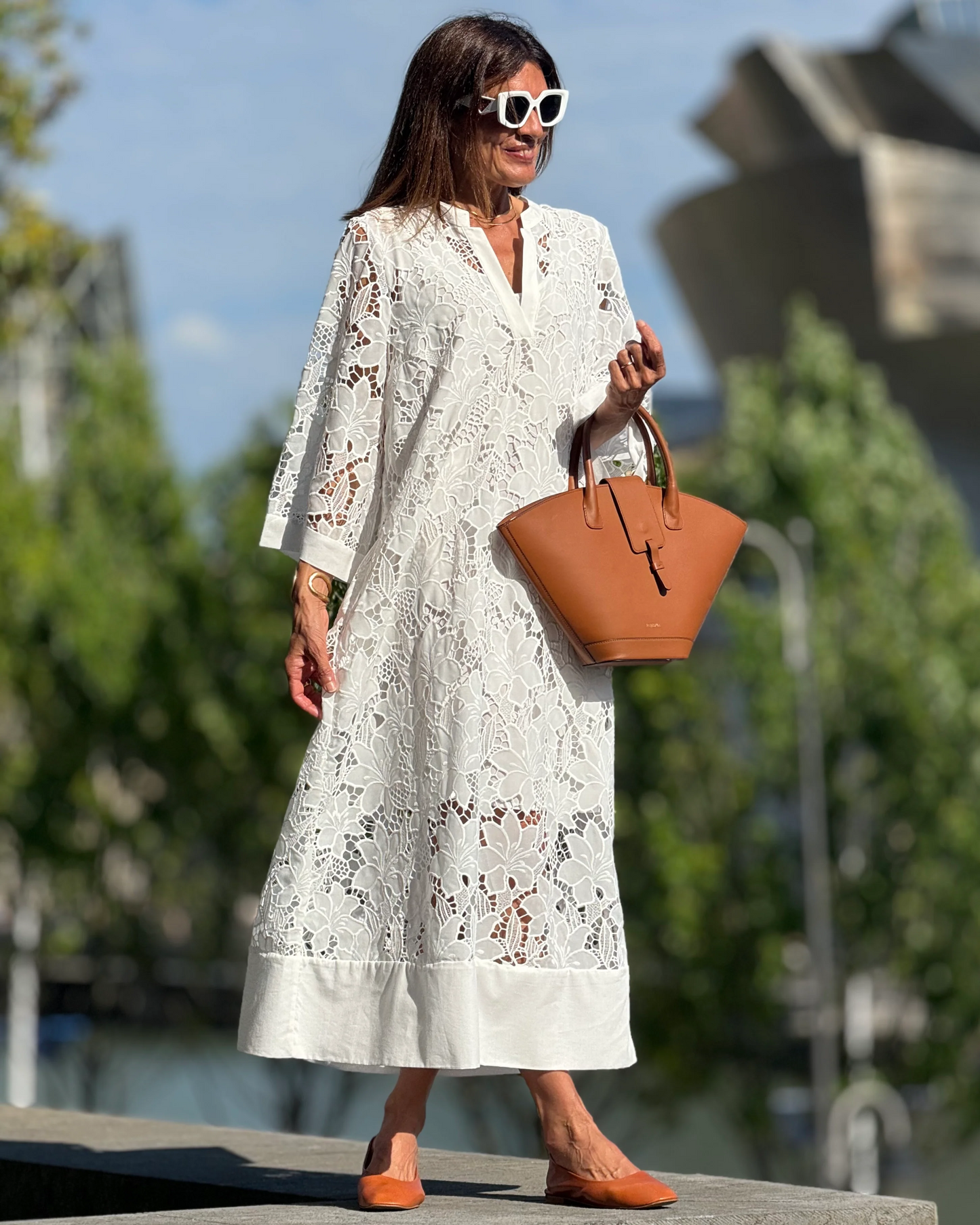 SILVINA | Vestido largo estmapado