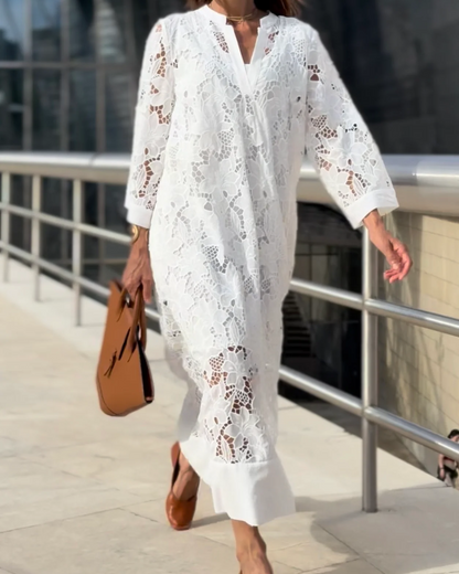 SILVINA | Vestido largo estmapado