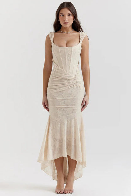 KIARA | Vestido largo con corsé sofisticado