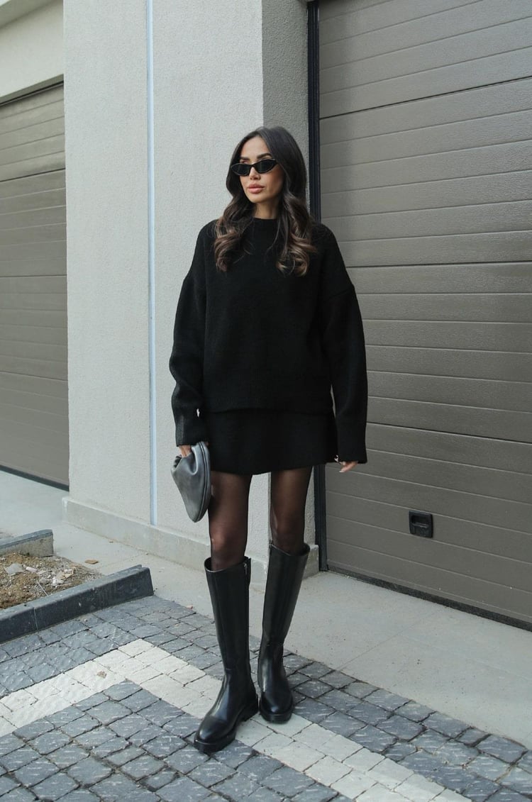 NADIA | Conjunto de punto otoñal